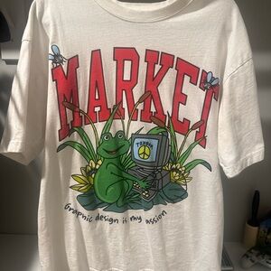 Market Kids Graphic Tee - White and Red